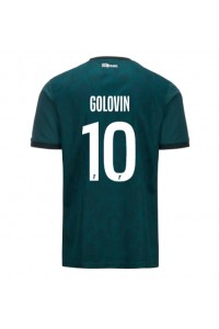 AS Monaco Aleksandr Golovin #10 Jalkapallovaatteet Vieraspaita 2024-25 Lyhythihainen